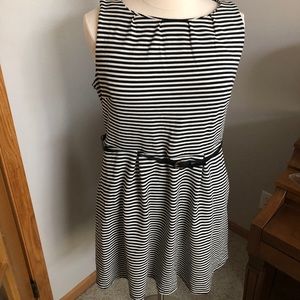 Black and white striped dress XXL